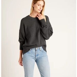 Quince 100% Organic Cotton Boyfriend Crew Sweater